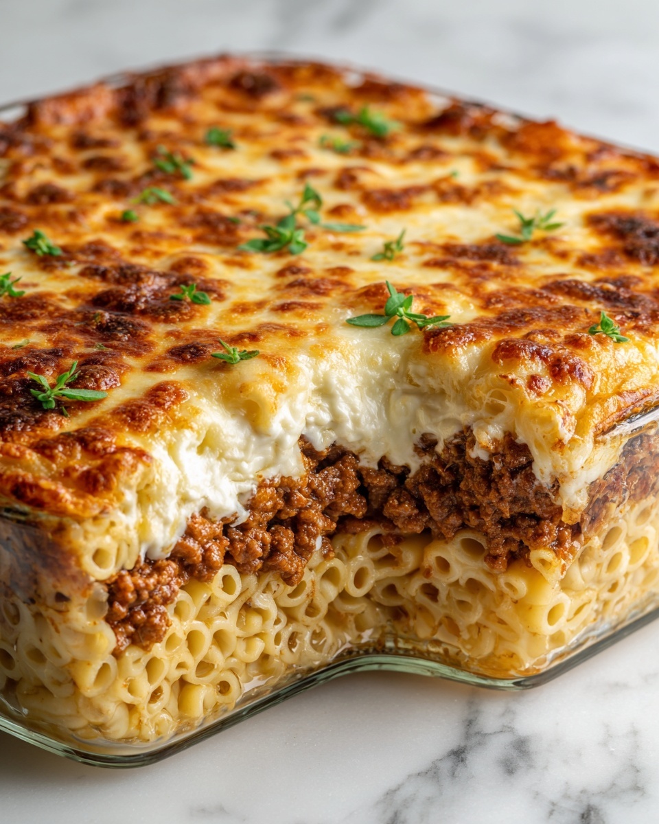 Meatloaf Mac Casserole Recipe - Recipe Image
