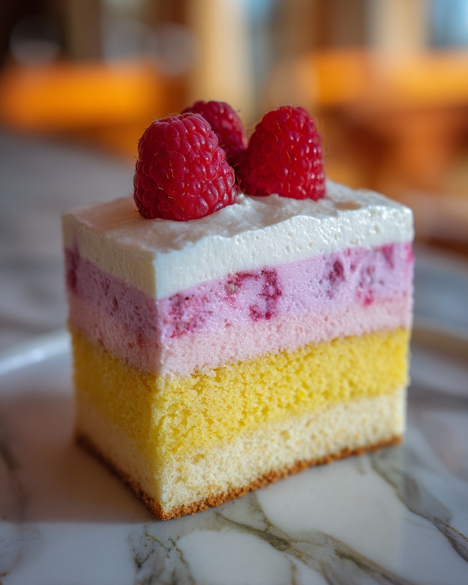 Spring Cheesecake Cake with Fresh Mixed Berries Recipe - Recipe Image