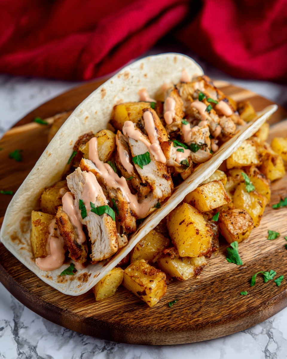 Spicy Potato Soft Tacos Recipe - Recipe Image