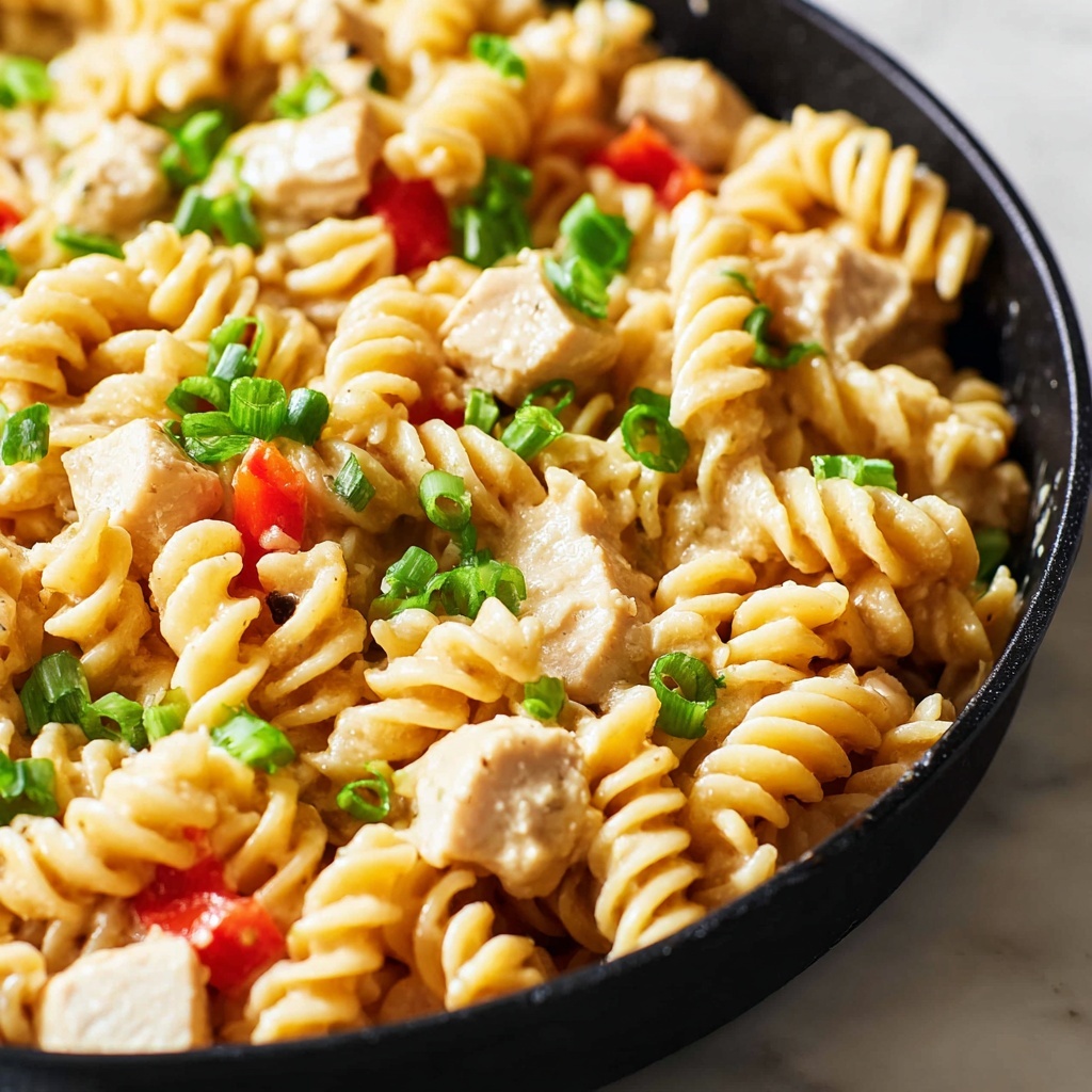 Creamy Chicken Fajita Pasta Recipe - Recipe Image
