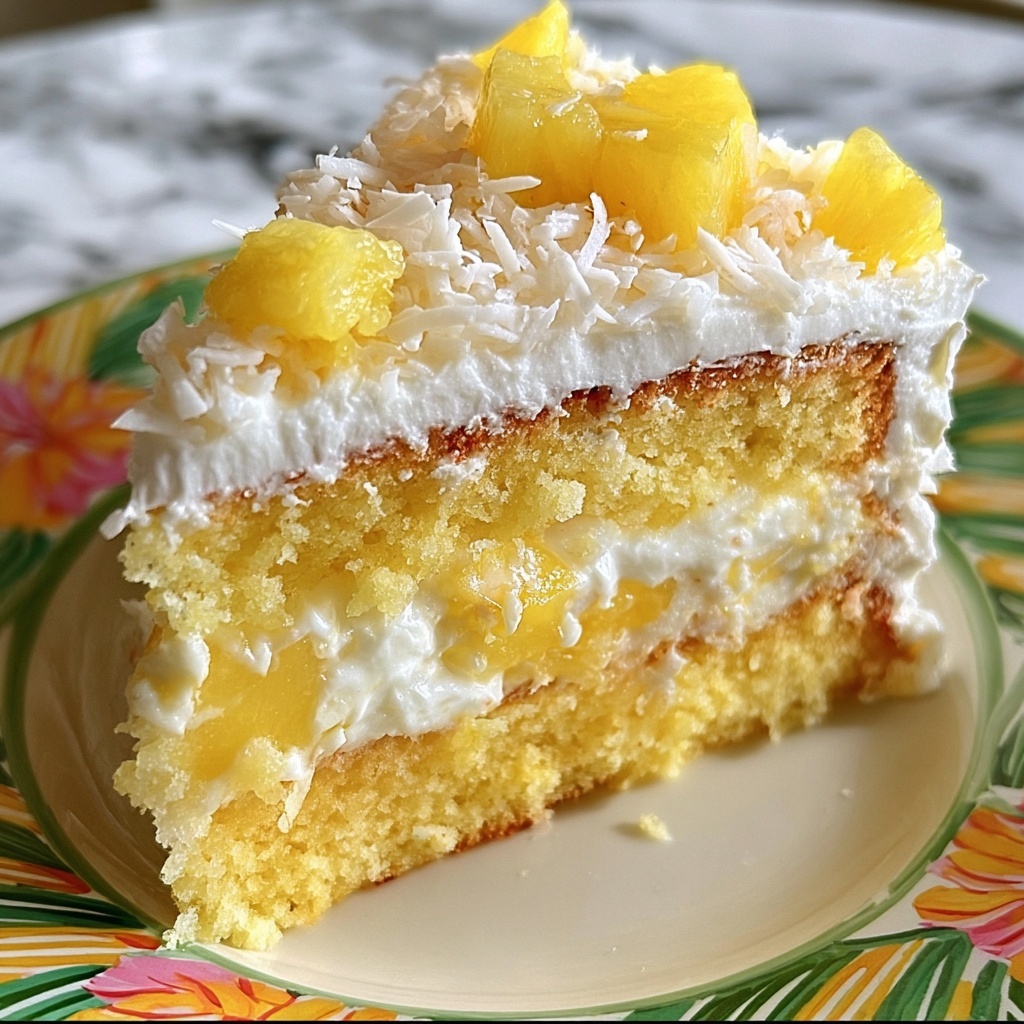 Pineapple and Coconut Dream Cake Recipe - Recipe Image