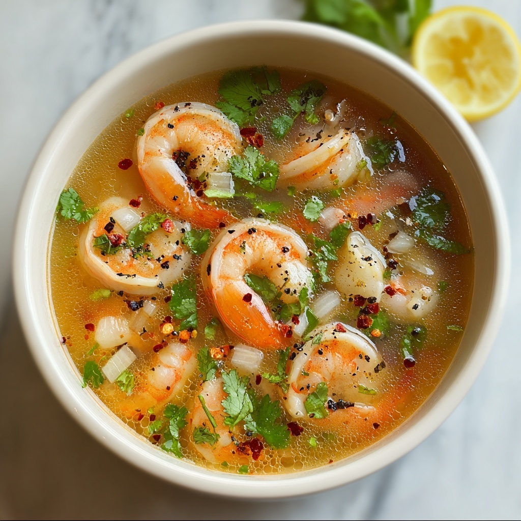 Quick and Spicy Shrimp Soup Recipe - Recipe Image