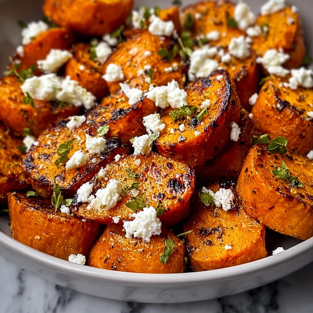 Honey Feta Roasted Sweet Potato Rounds Recipe - Recipe Image