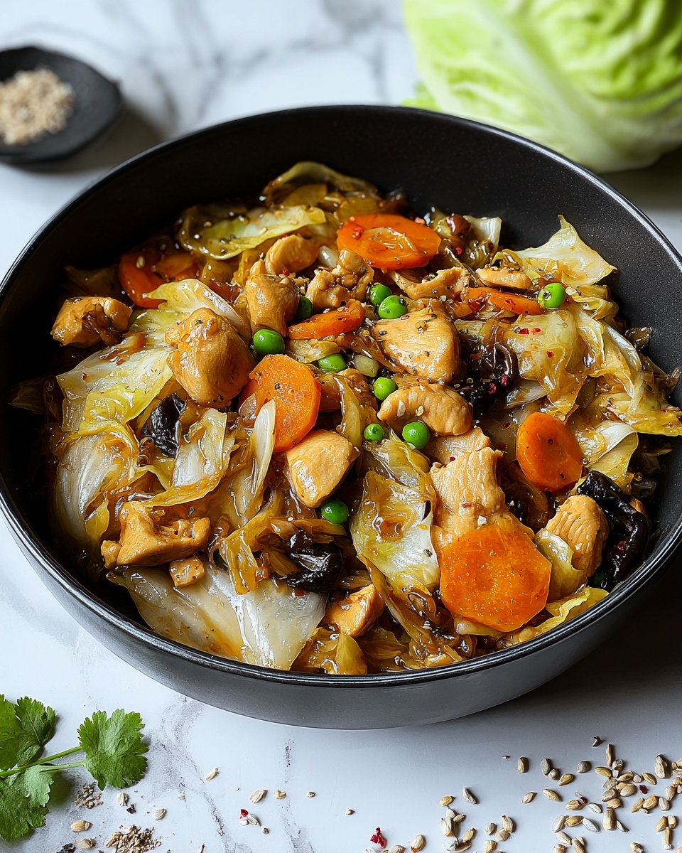 Chicken Cabbage Stir-Fry Recipe - Recipe Image