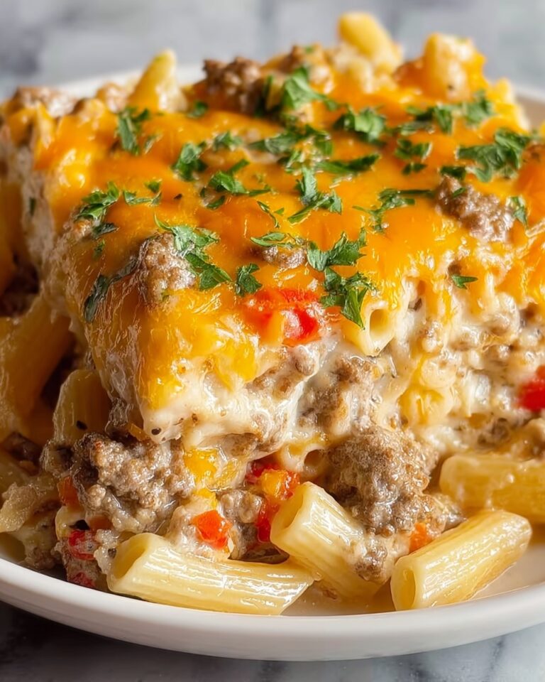 Creamy Rotel Pasta with Ground Beef Recipe