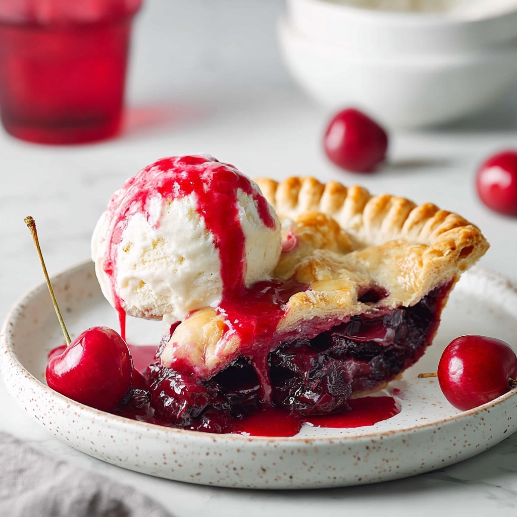 Vegan Cherry Pie Recipe - Recipe Image