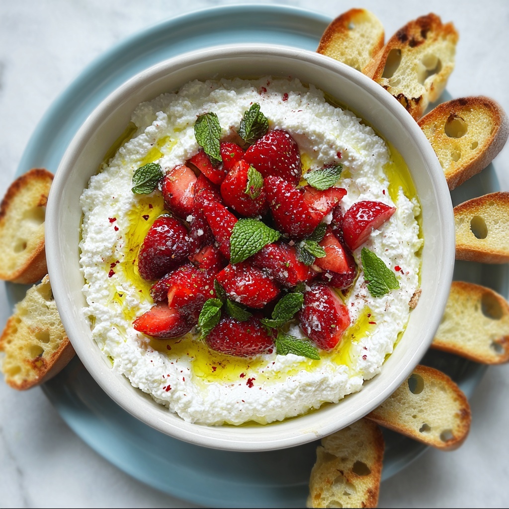 Whipped Feta Dip with Roasted Strawberries Recipe - Recipe Image