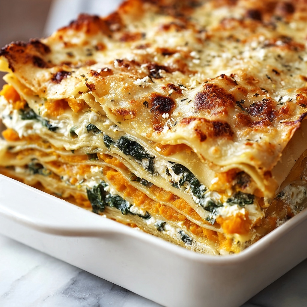 Butternut Squash and Spinach Lasagna Recipe - Recipe Image