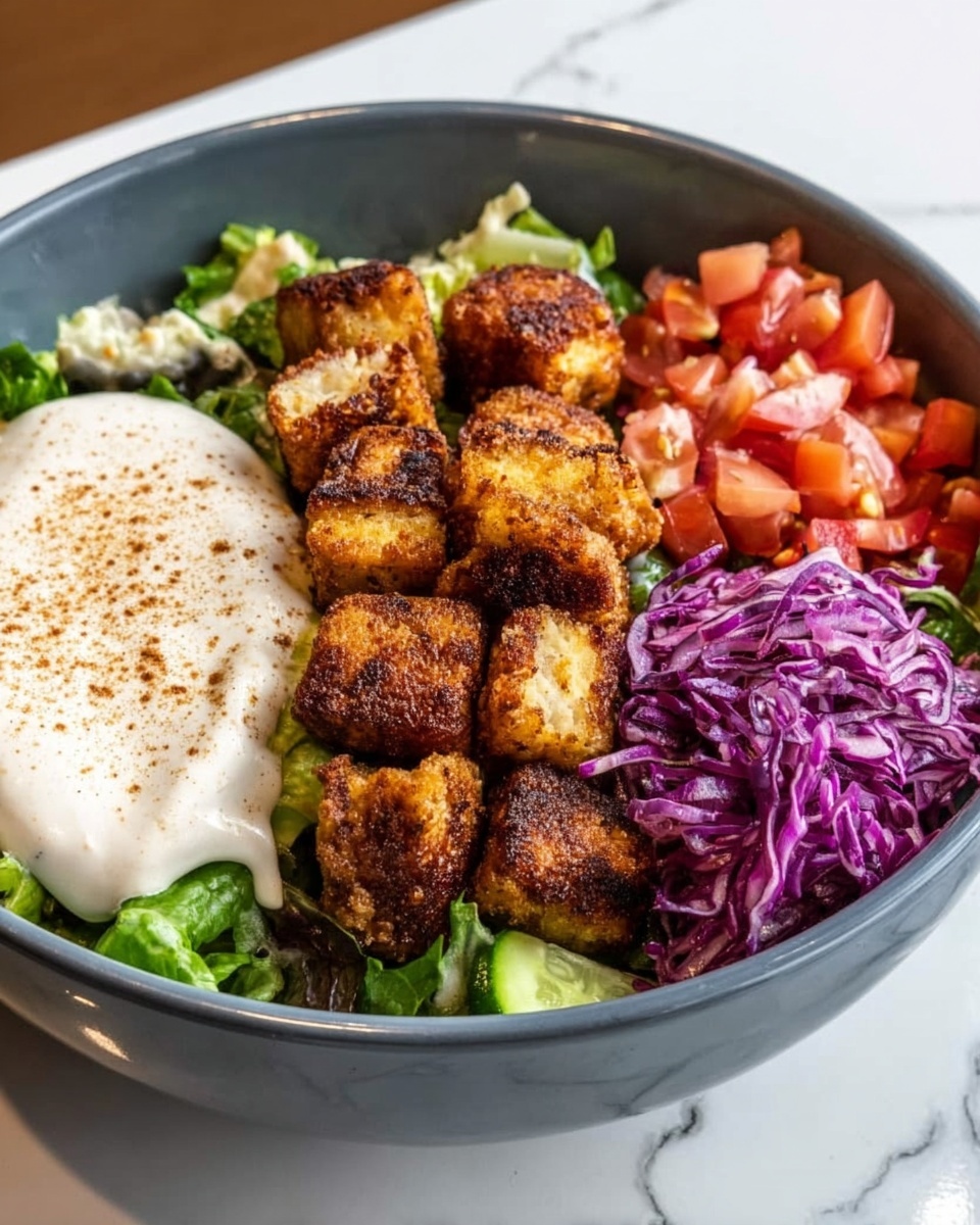 Easy Chicken Falafel Bowls Recipe - Recipe Image