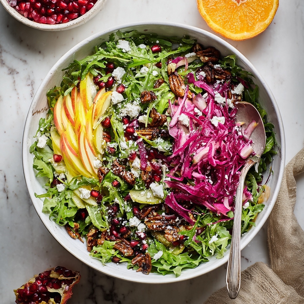 Winter Salad with Tangy Homemade Vinaigrette Recipe - Recipe Image