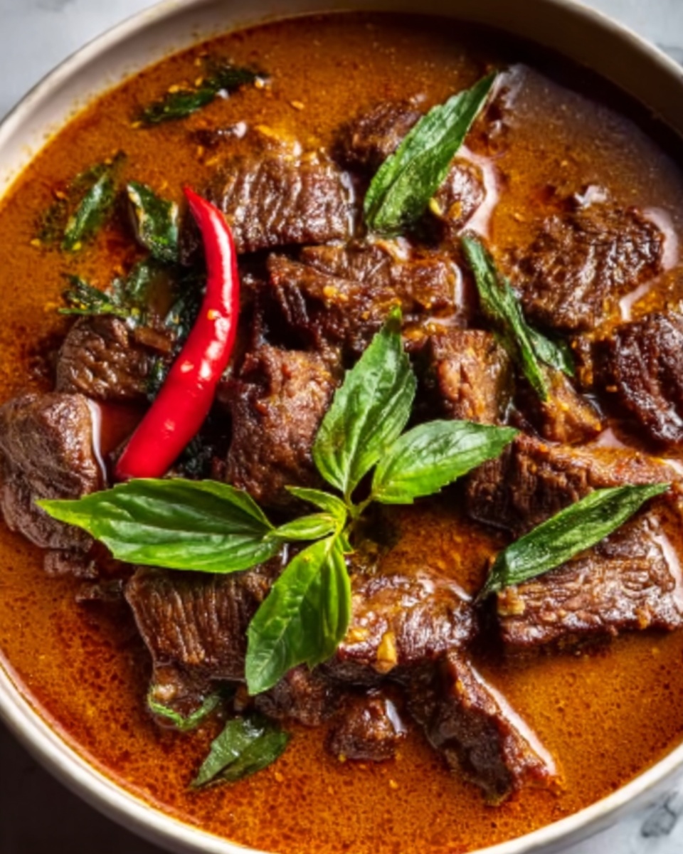 Coconut Red Curry Drip Beef Recipe - Recipe Image