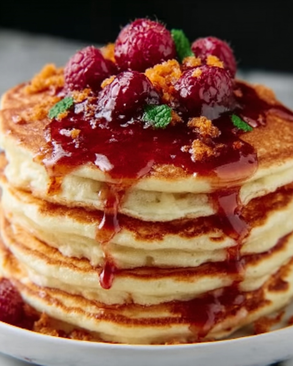 Raspberry Carrot Cake Pancakes Recipe - Recipe Image