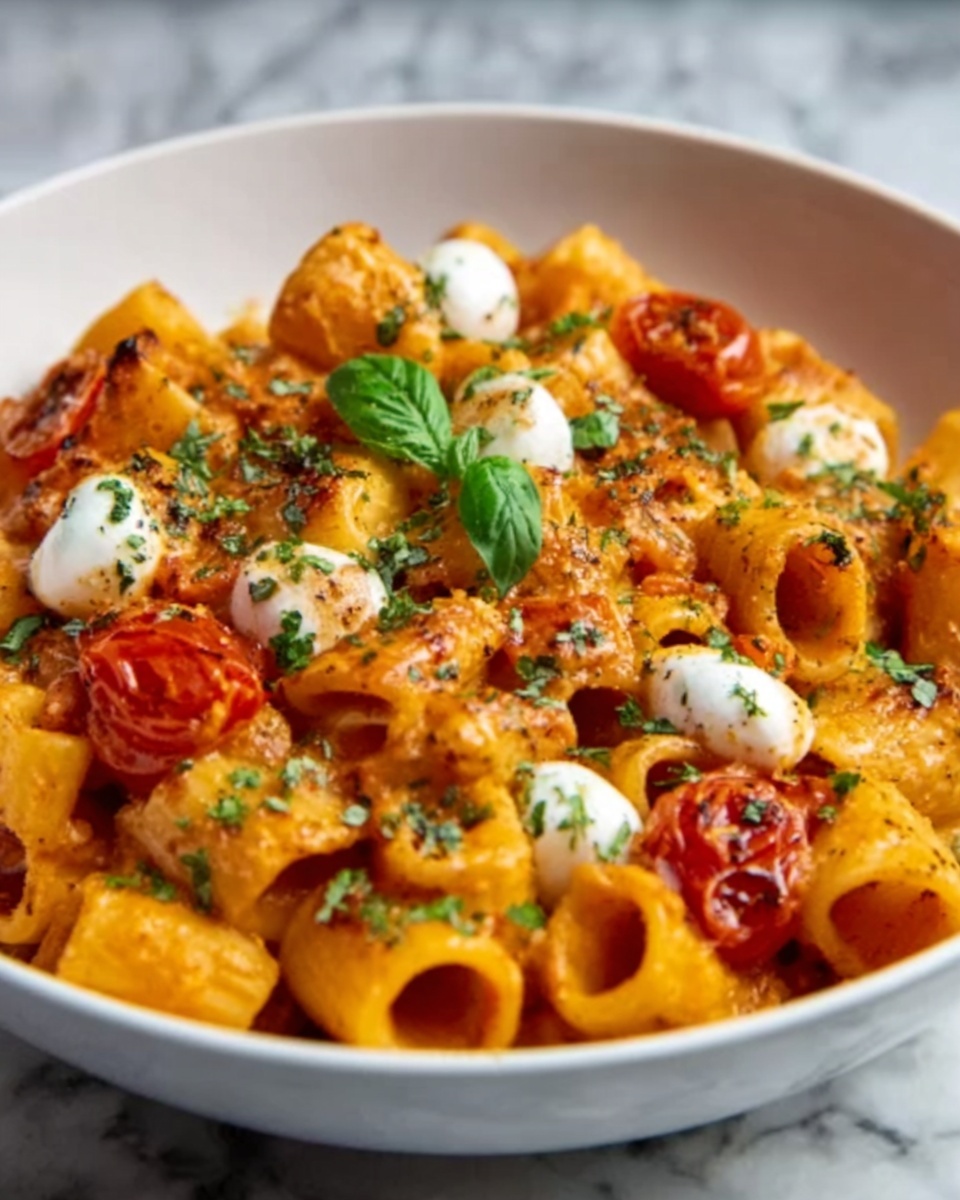 Cherry Tomato & Basil Pasta Recipe - Recipe Image