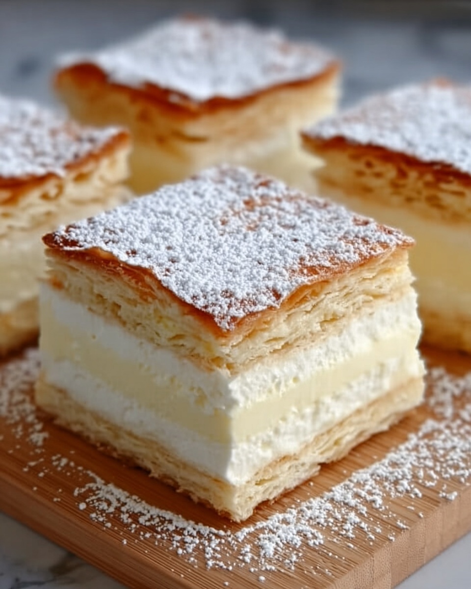 Vanilla Custard Cream Squares Recipe - Recipe Image