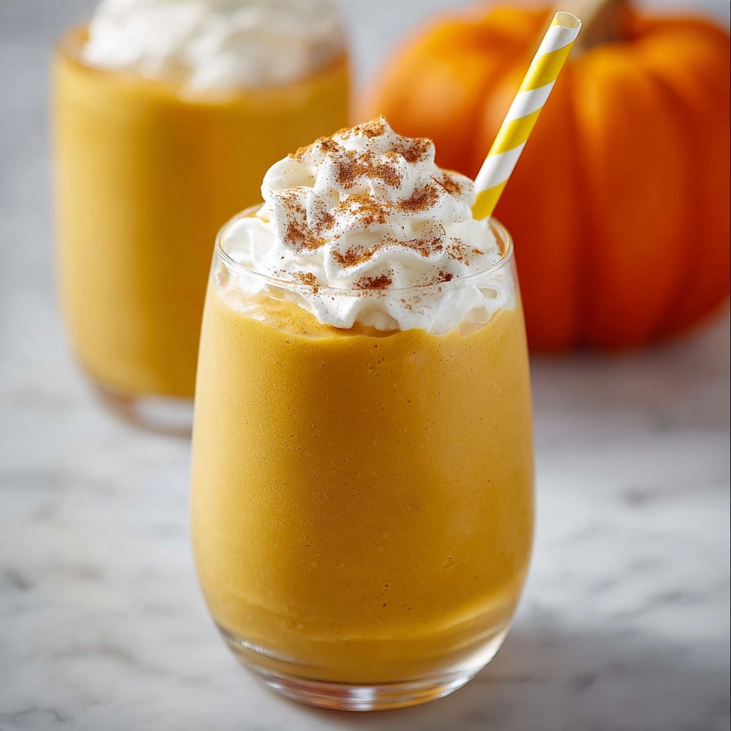 Creamy Pumpkin Smoothie with White Chocolate Hazelnut Spread Recipe - Recipe Image
