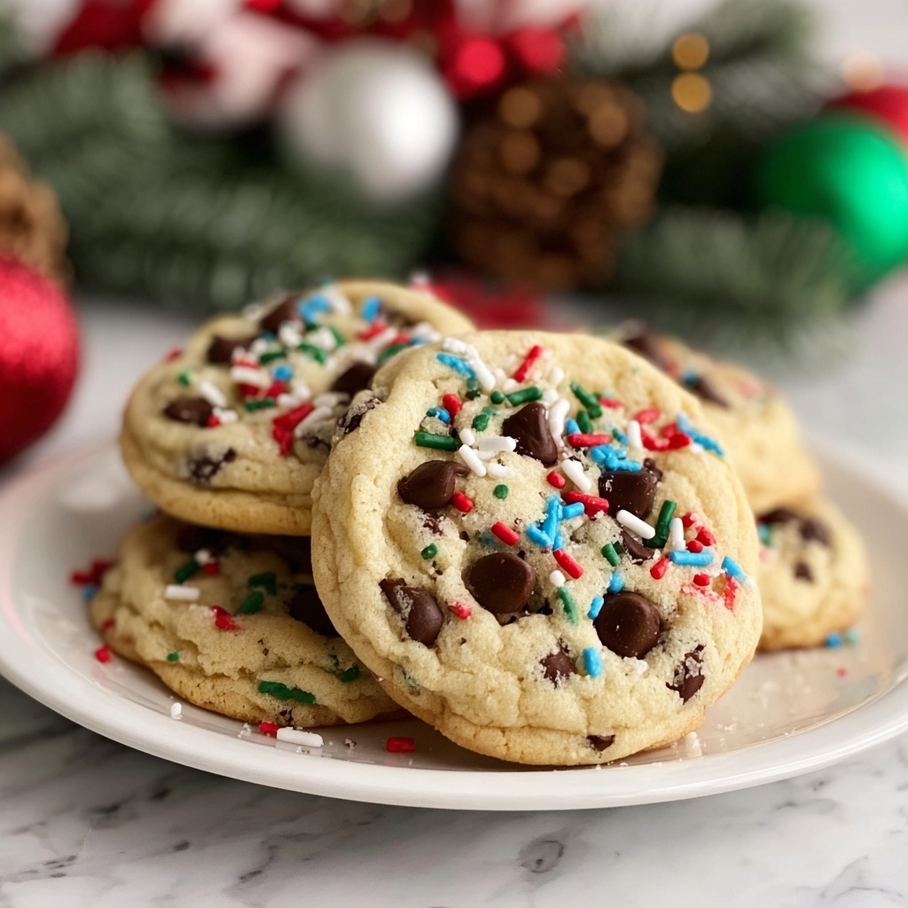 Christmas Chocolate Chip Cookies Recipe - Recipe Image