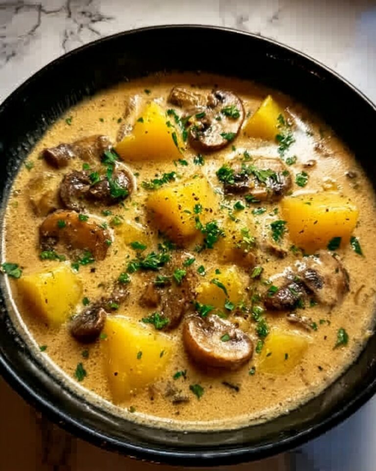 Creamy Mushroom Potato Soup Recipe