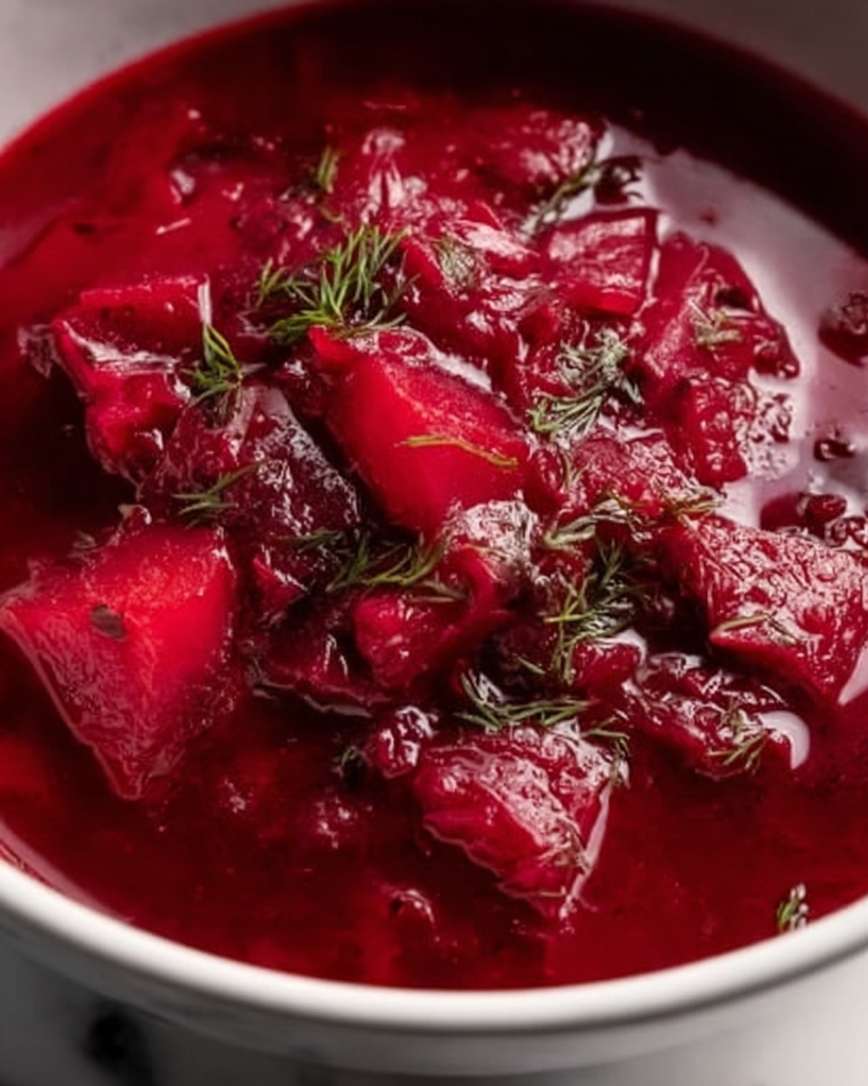 Ukrainian Beet Soup - Borsch in Pressure Cooker Recipe - Recipe Image