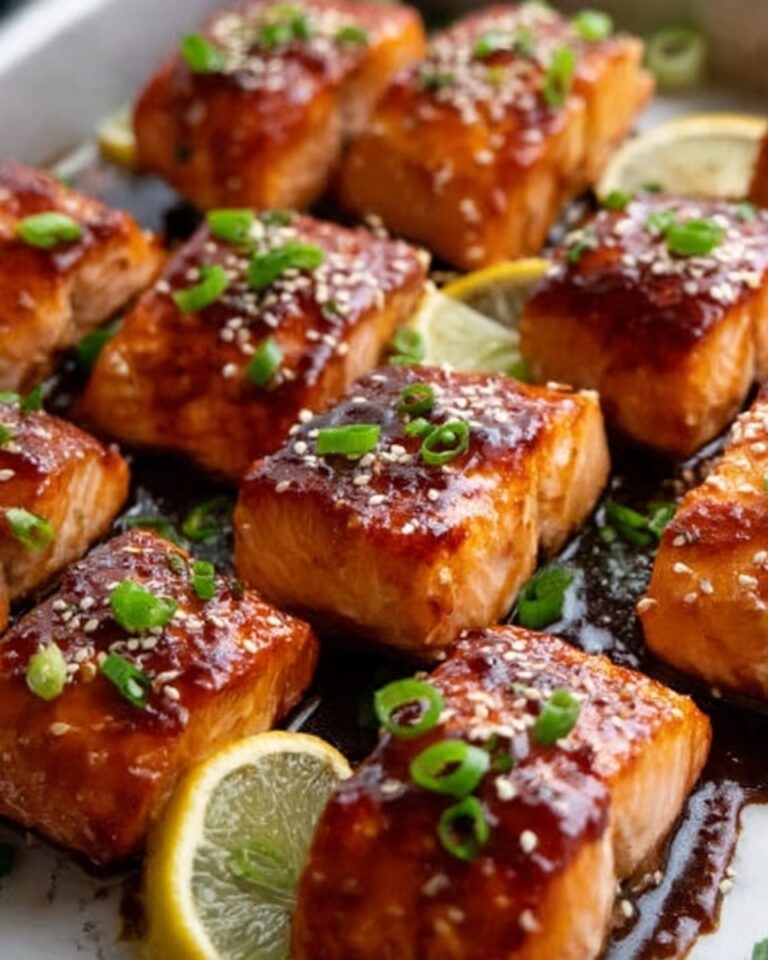 Honey Garlic Salmon Bites Recipe