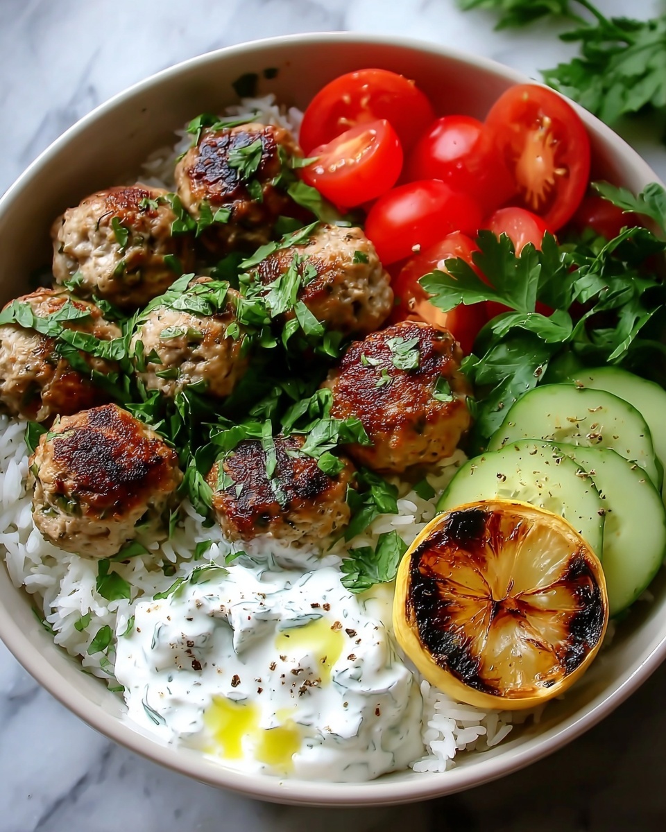 Greek Chicken Meatballs Recipe - Recipe Image