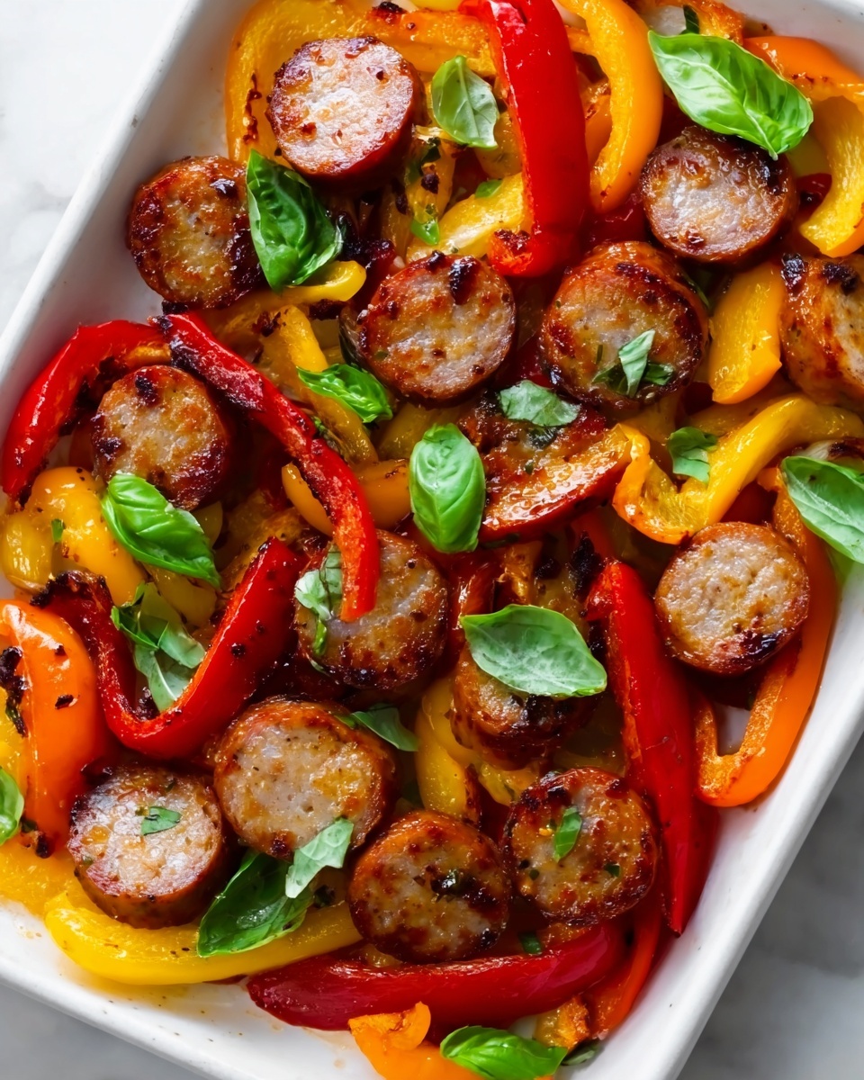 Sausage and Roasted Bell Peppers Skillet Recipe - Recipe Image