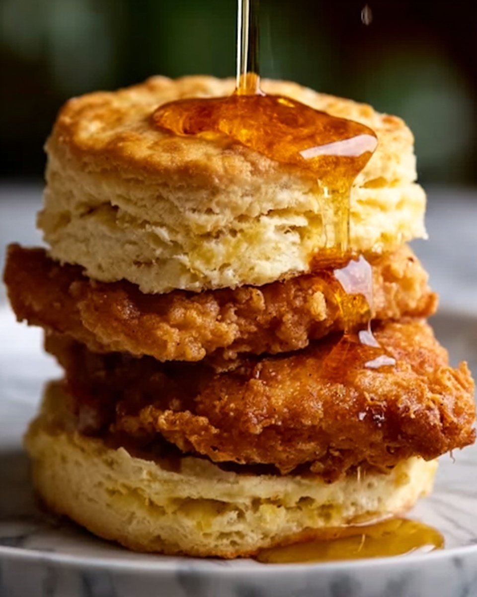 Hot Honey Chicken Biscuits Recipe - Recipe Image