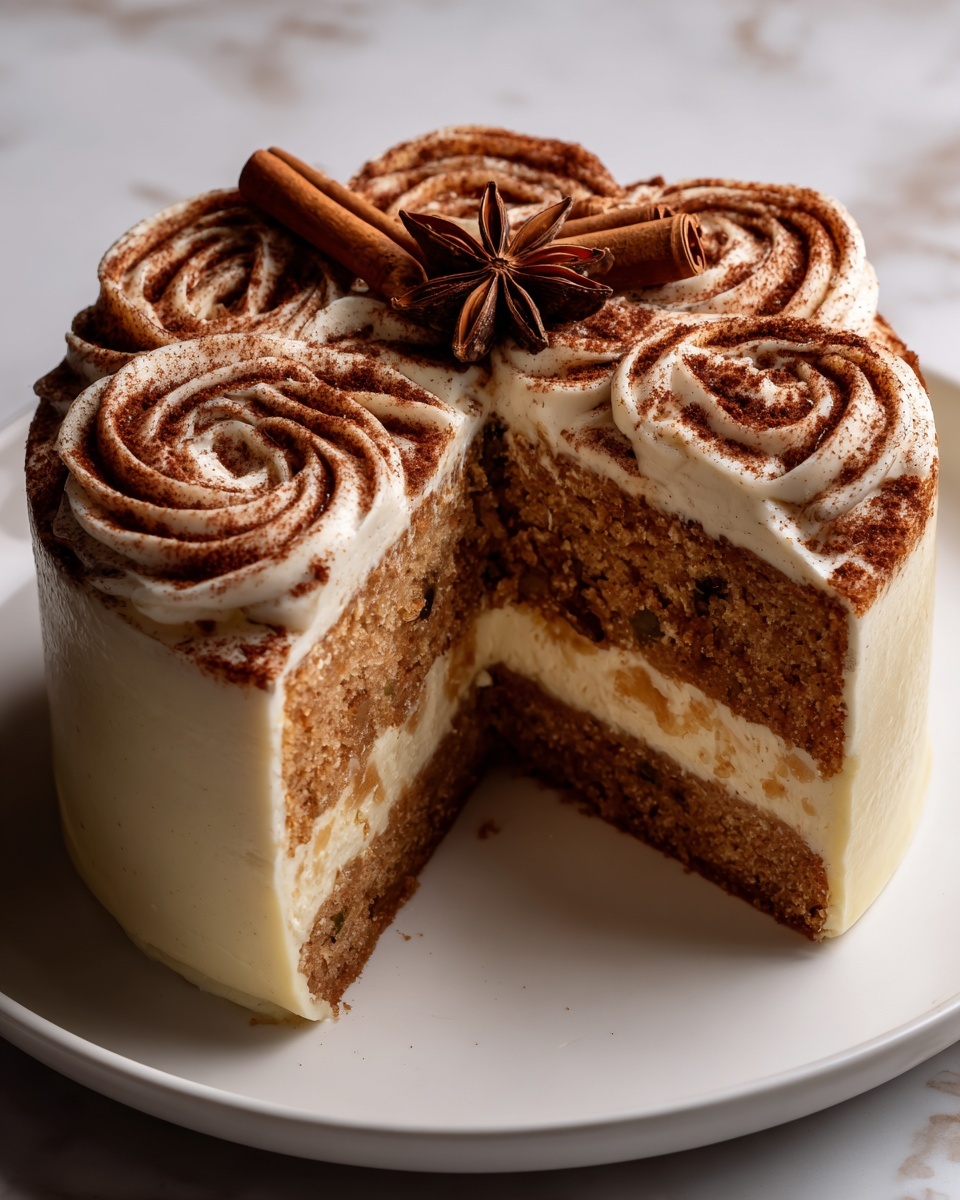 Cinnamon Roll Cheesecake Recipe - Recipe Image