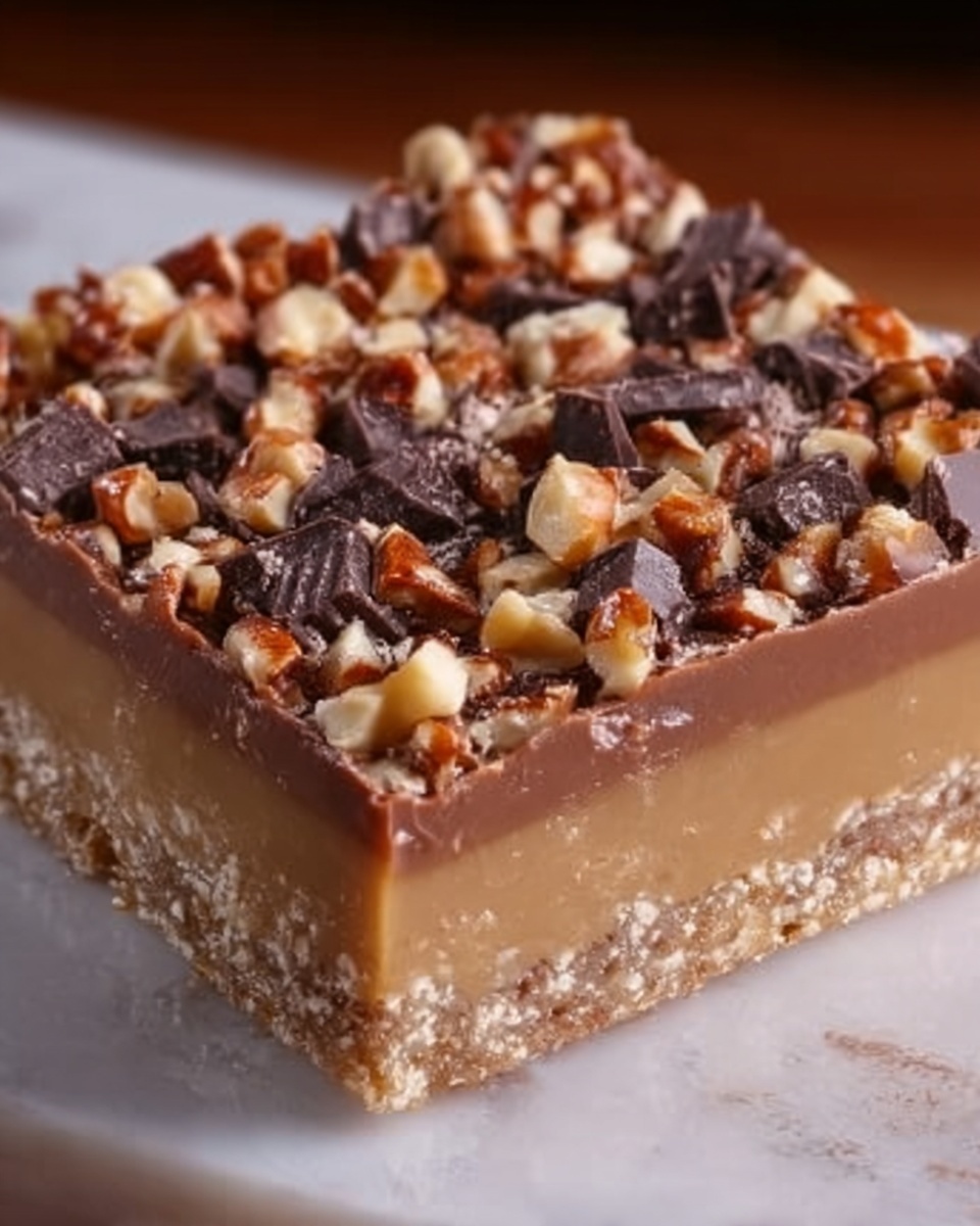 Caramel Chocolate Crunch Bars Recipe - Recipe Image