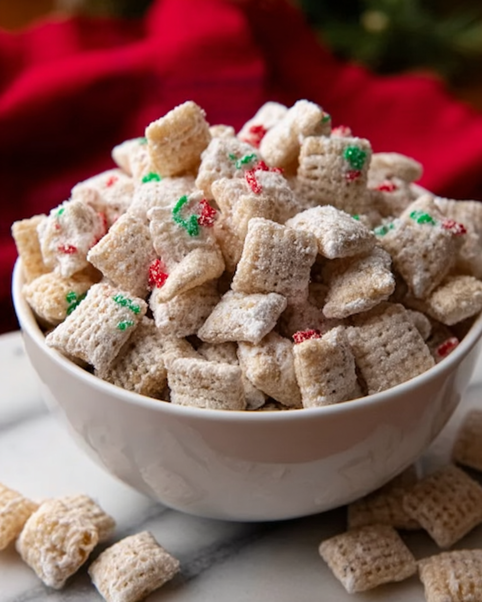 Reindeer Food (Christmas Puppy Chow) Recipe - Recipe Image