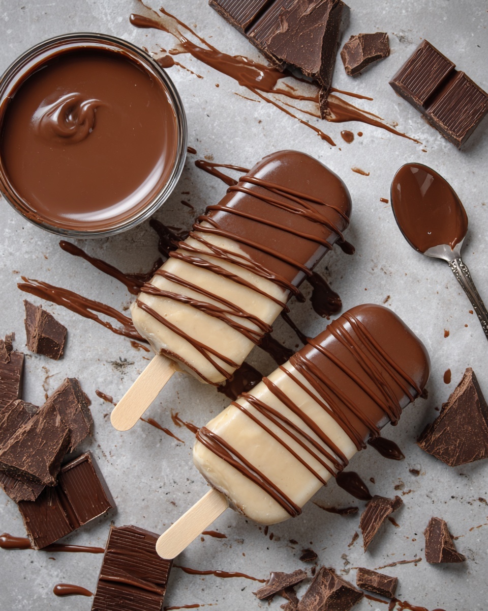 Chocolate Ice Cream Bars Recipe - Recipe Image