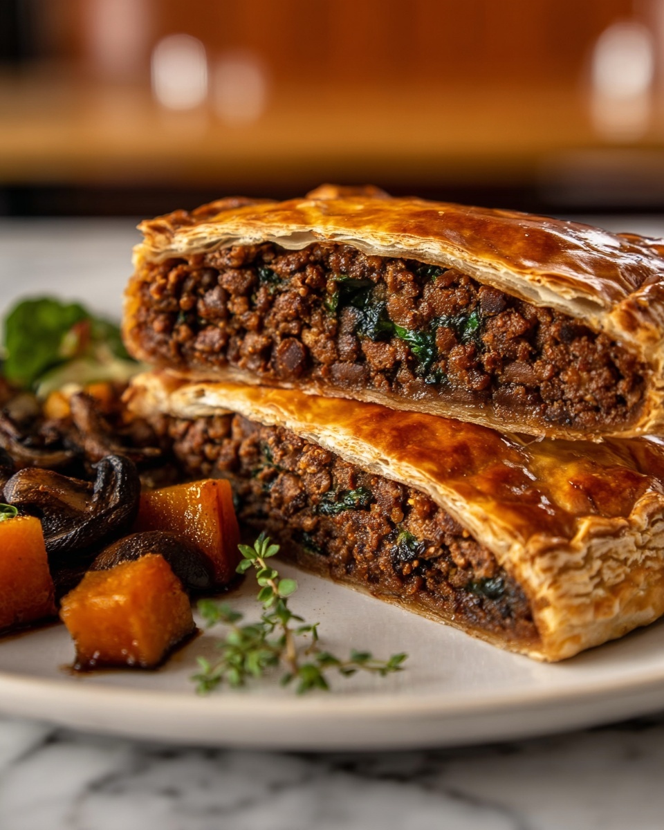 Vegan BBQ Beef Wellington Recipe - Recipe Image