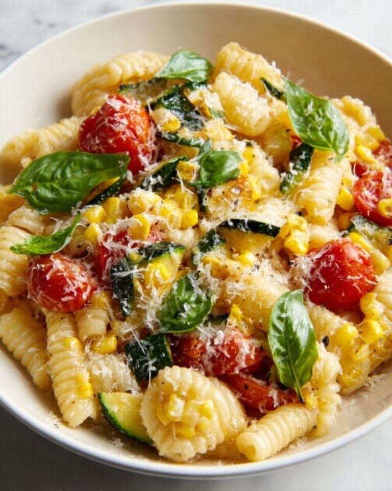 Summer Cavatelli with Corn, Tomatoes, and Zucchini Recipe