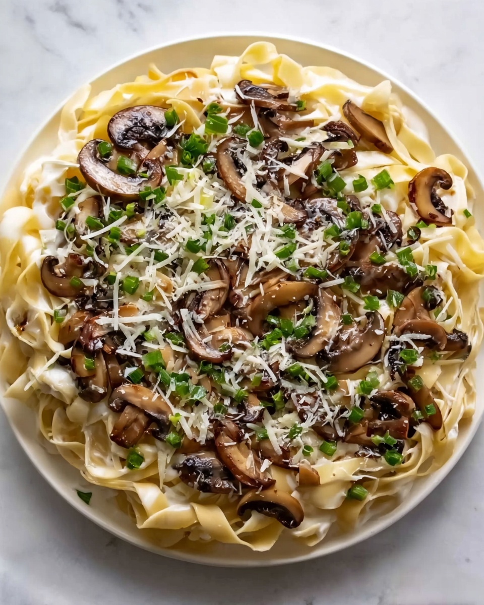 Garlic Mushroom Pasta Recipe - Recipe Image