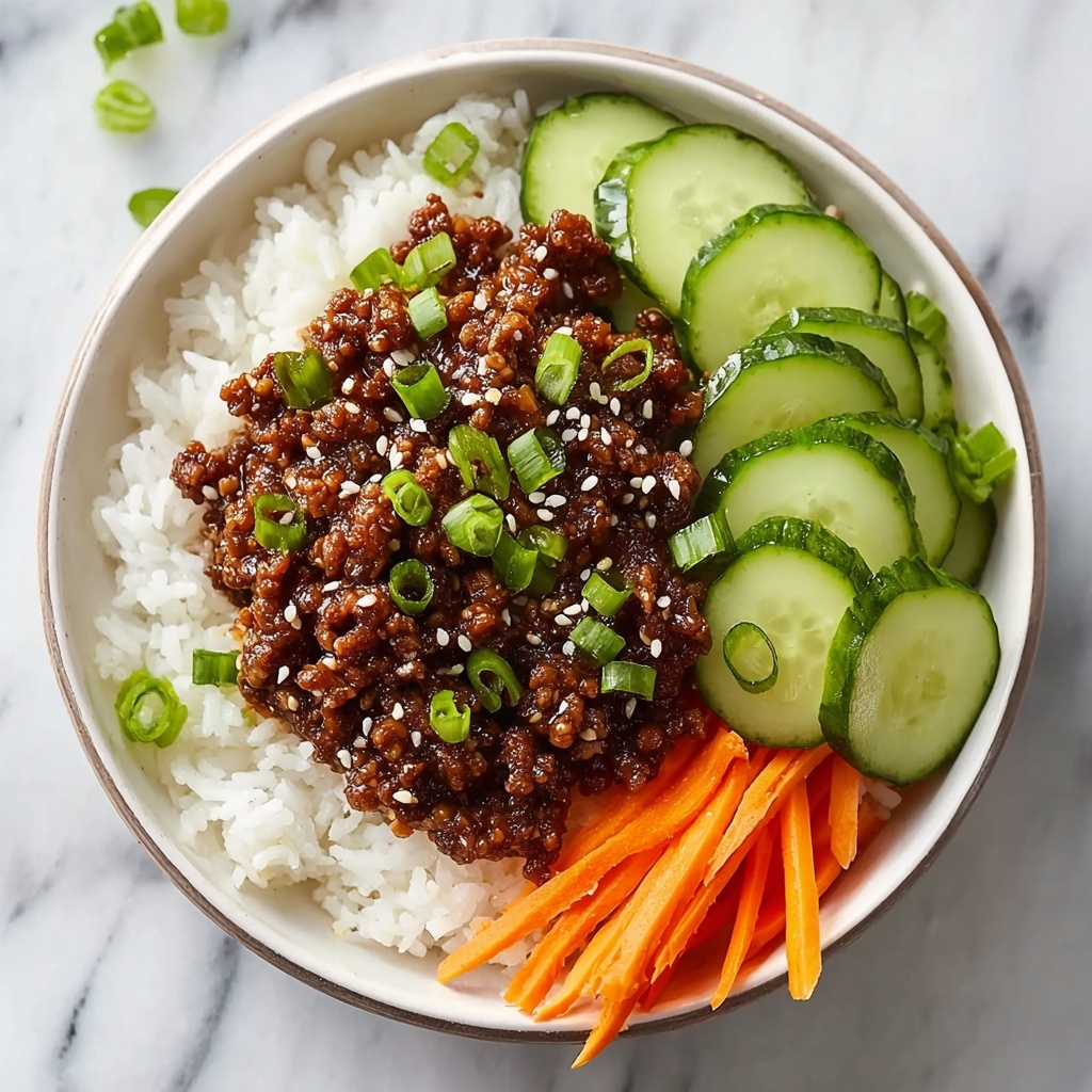 Easy Korean Ground Beef Bowls Recipe - Recipe Image