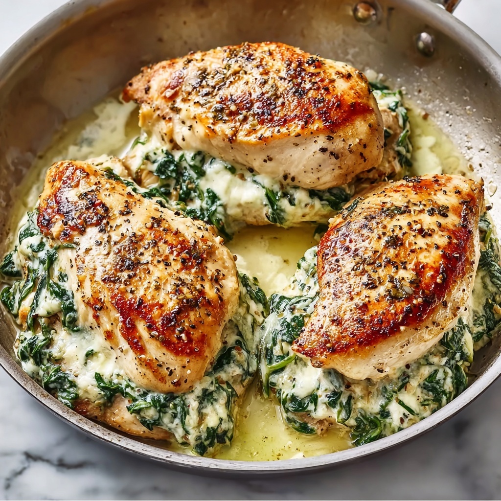Spinach Artichoke Stuffed Chicken Breast Recipe - Recipe Image