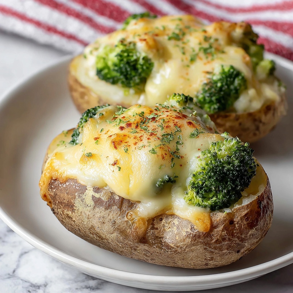 Broccoli Cheese Baked Potatoes Recipe - Recipe Image