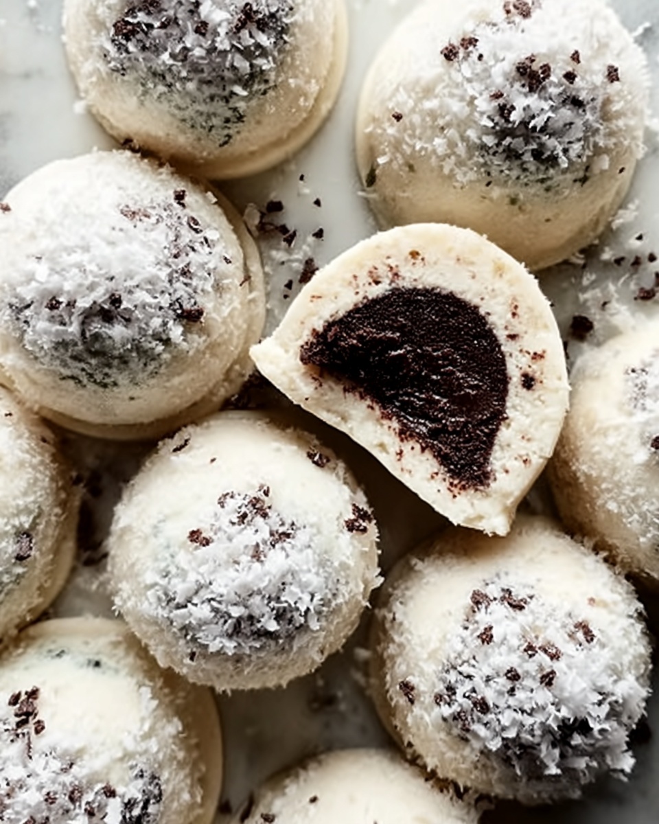 Mint Chocolate Chip Snowball Cookies Recipe - Recipe Image