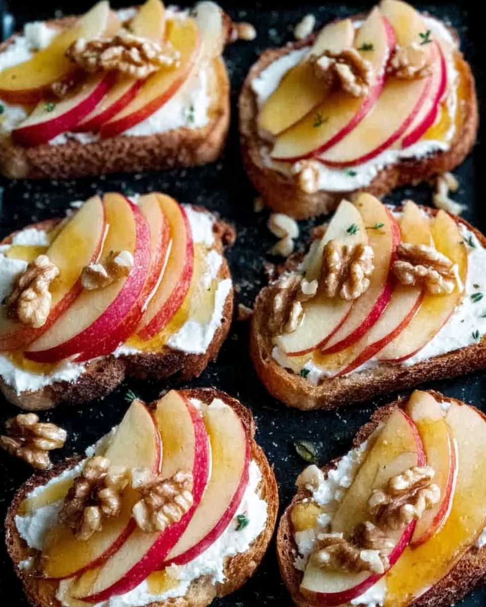 Brie, Apple, and Honey Crostini Recipe - Recipe Image