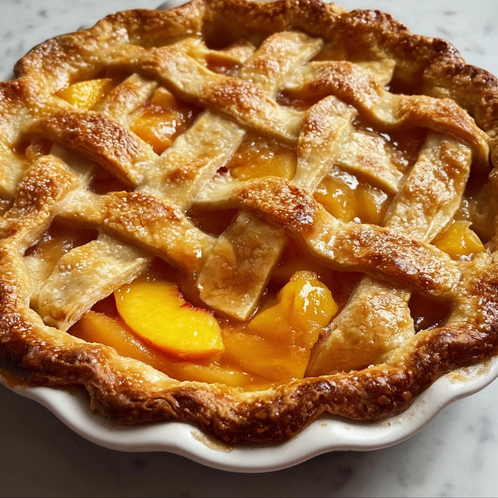 Triple Crust Peach Cobbler Recipe - Recipe Image