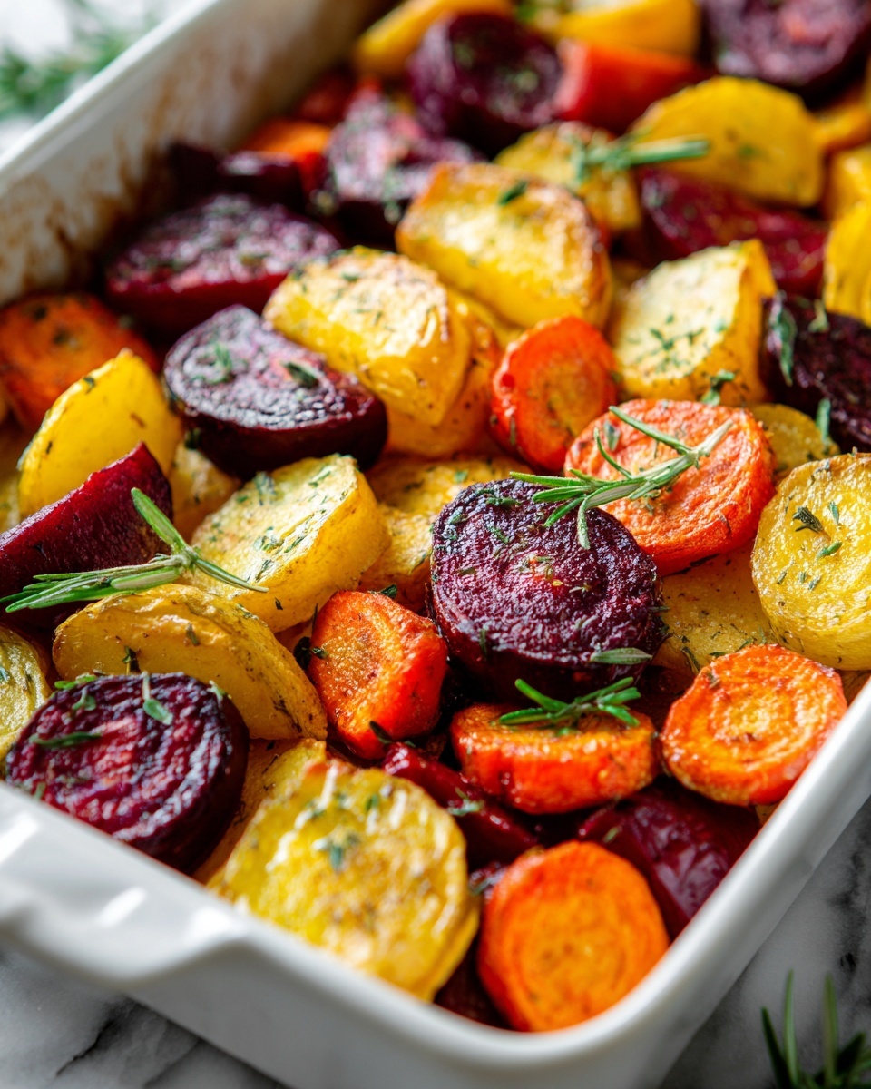 Roasted Root Vegetables with Herbs and Balsamic Recipe - Recipe Image