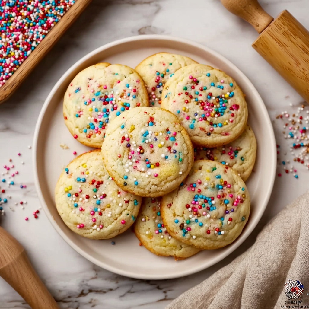 Eggless Sugar Cookies Recipe - Recipe Image