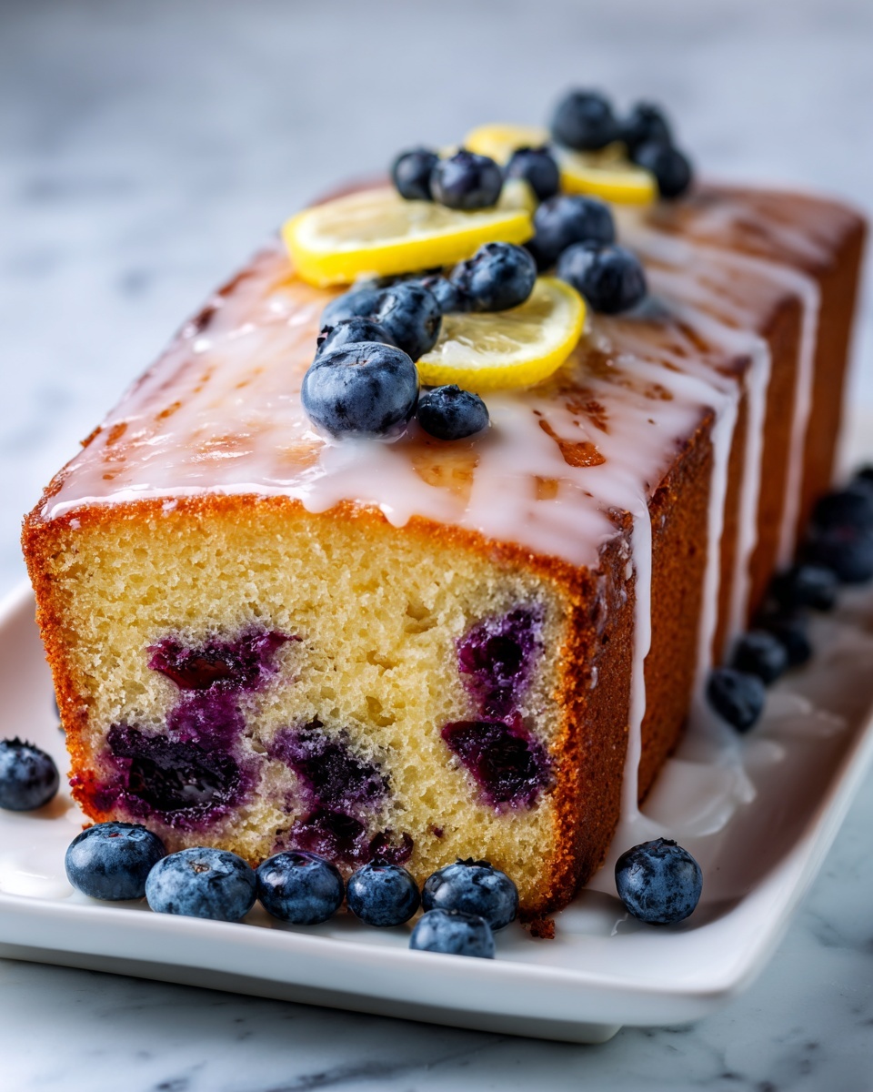 Lemon Blueberry Bread with Lemon Glaze Recipe - Recipe Image