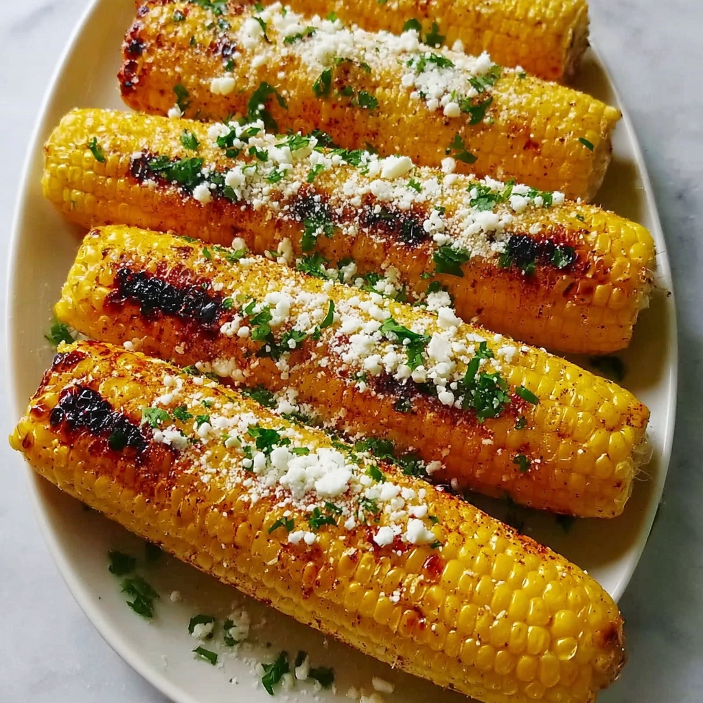 Cheesy Garlic Butter Corn on the Cob Recipe - Recipe Image