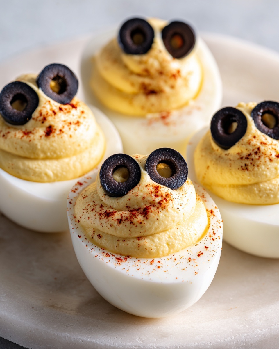 Halloween Deviled Eggs: A Spooky Twist on a Classic Appetizer Recipe - Recipe Image