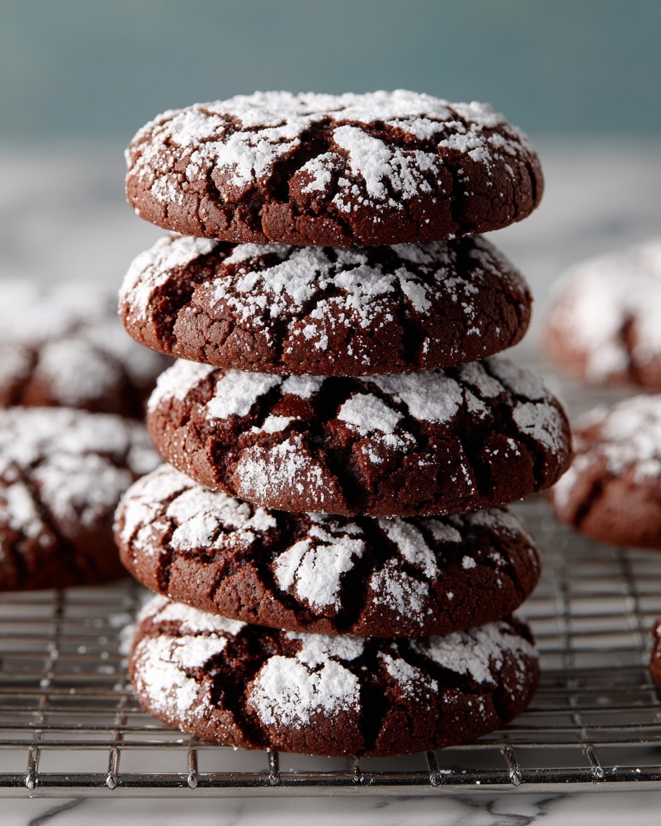 Espresso Chocolate Crinkle Cookies Recipe - Recipe Image