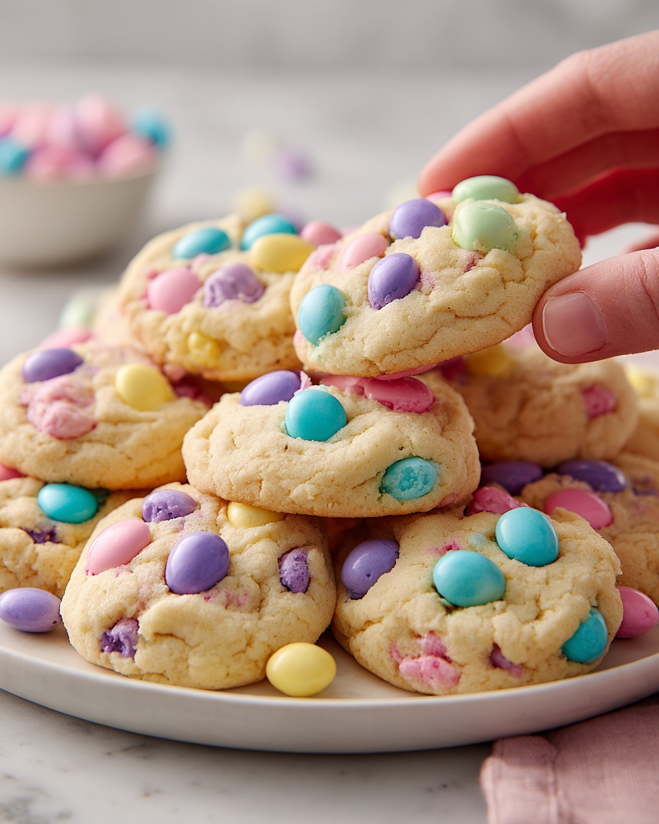 Easter M&M Cookies Recipe - Recipe Image