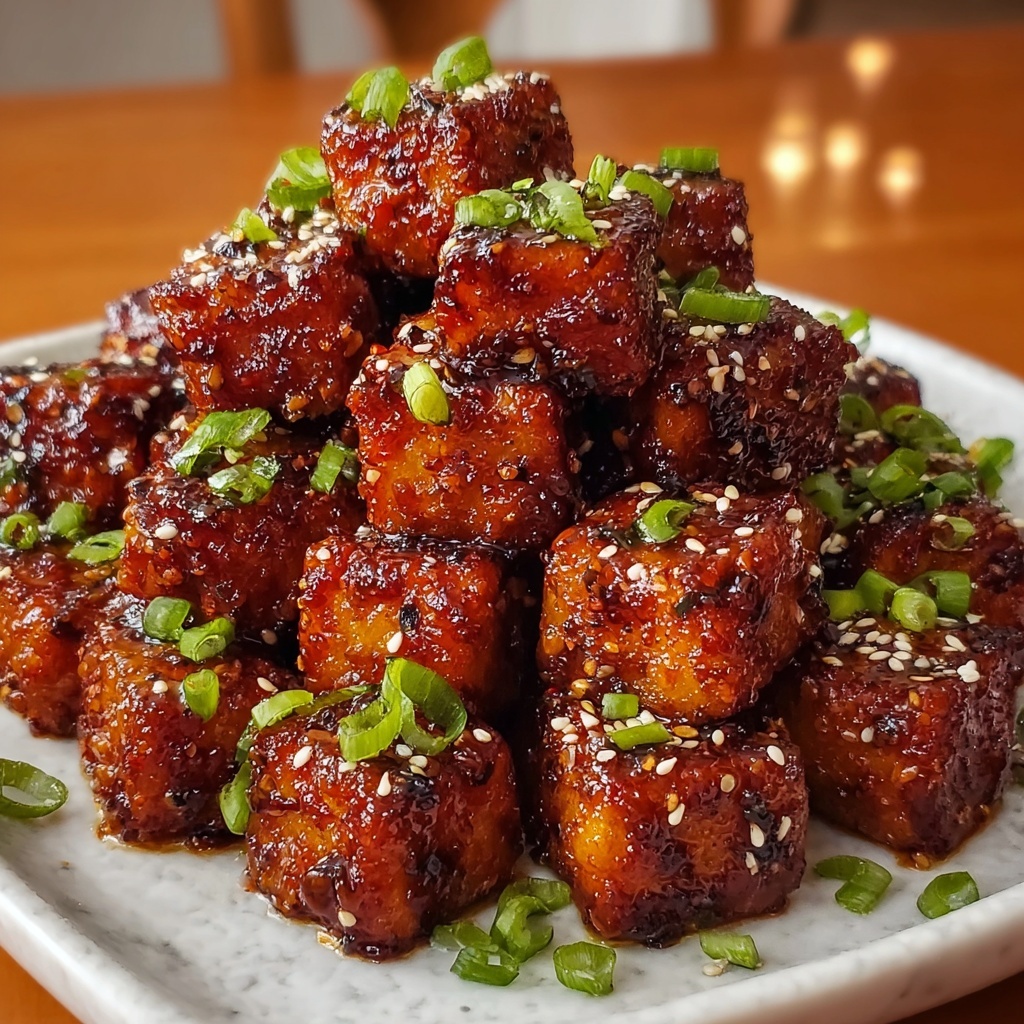 Crispy Honey Garlic Tofu Recipe - Recipe Image