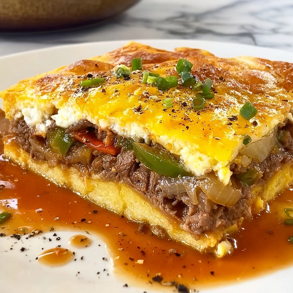 Philly Cheesesteak Breakfast Casserole: 5 Love-Filled Layers Recipe - Recipe Image