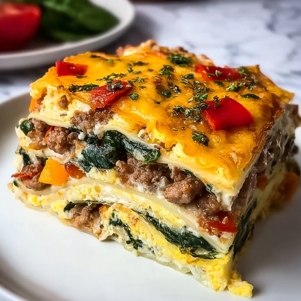 Turkey Sausage Breakfast Casserole: 5 Simple Steps to Delight Recipe - Recipe Image