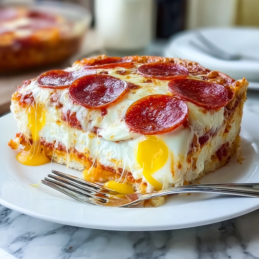 Pepperoni Pizza Breakfast Casserole: 7 Irresistible Tips Recipe - Recipe Image